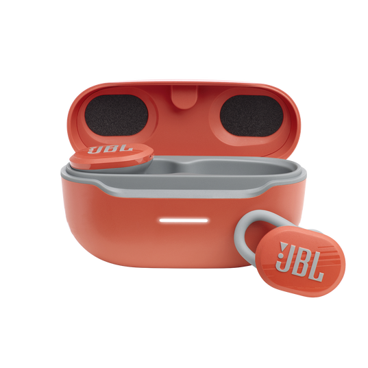JBL Endurance Race TWS - Coral - Waterproof true wireless active sport earbuds - Hero